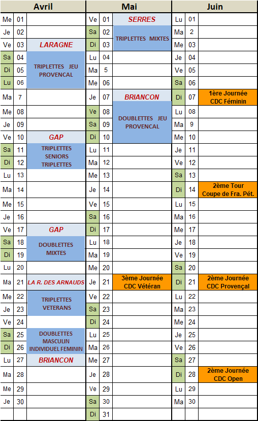 Calendreir 2027